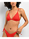 Damsel Rita Summertime Red Triangle Bikini Top - Thumbnail image 1 of 9