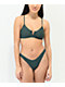 Damsel Sacremento braguita de bikini verde de pierna alta acanalada