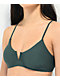 Damsel Sacremento top de bikini bralette turquesa acanalado