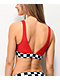 Damsel Tana Checkered Red Bikini Top