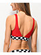 Damsel Tana Checkers Red Bikini Top