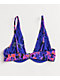 Damsel Tortuga Triangle Purple, Blue, & Orange Bikini Top