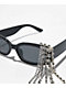 Dangle Diamonds Black Sunglasses - Thumbnail image 3 of 3