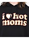 Danny Duncan I Heart Hot Moms Flame Black Hoodie