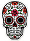 Day Of The Dead Rose Sticker