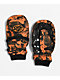 Deathgrip x Slush Ghoul Orange Camo Snowboard Mittens - Thumbnail image 2 of 3