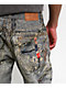 Decibel Printed Blue Straight Leg Jeans - Thumbnail image 6 of 8
