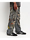 Decibel Printed Blue Straight Leg Jeans - Thumbnail image 7 of 8