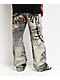 Decibel Printed Grey Straight Leg Jeans - Thumbnail image 2 of 8