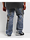 Decibel Printed Indigo Straight Leg Jeans - Thumbnail image 4 of 8