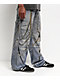 Decibel Printed Indigo Straight Leg Jeans - Thumbnail image 7 of 8