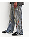 Decibel Printed Indigo Straight Leg Jeans - Thumbnail image 8 of 8