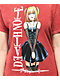Desert Dreamer x Death Note Misa camiseta rojo lavado