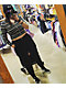Dickies Forest Green Stripe Long Sleeve Button Front Top