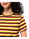 Dickies Ginger Stripe Crop T-Shirt - Thumbnail image 3 of 4