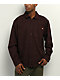 Dickies Hendersonville Brown Plaid Long Sleeve Button Up Shirt - Thumbnail image 1 of 3