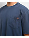 Dickies Pigment Dye Blue Heavyweight Pocket T-Shirt - Thumbnail image 2 of 3