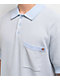 Dickies Rocky Blue & White Knit Polo Shirt - Thumbnail image 3 of 3
