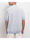 Dickies Rocky Blue & White Knit Polo Shirt - Thumbnail image 2 of 3