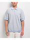 Dickies Rocky Blue & White Knit Polo Shirt - Thumbnail image 1 of 3