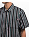 Dickies Skateboarding Relaxed Cooling Green & Black Stripe Button Up Short Sleeve Shirt - Thumbnail image 3 of 3