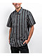 Dickies Skateboarding Relaxed Cooling Green & Black Stripe Button Up Short Sleeve Shirt - Thumbnail image 1 of 3