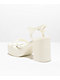 Dirty Laundry Avianna Patent White Platform Strap Sandals - Thumbnail image 2 of 5
