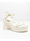Dirty Laundry Avianna Patent White Platform Strap Sandals - Thumbnail image 1 of 5