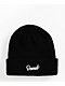 Donut Cars Are Pain Black Beanie - Thumbnail image 2 of 2