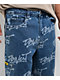 Donut Logo Blue Wash Denim Shorts - Thumbnail image 4 of 6