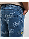 Donut Logo Blue Wash Denim Shorts - Thumbnail image 5 of 6