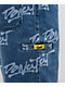 Donut Logo Blue Wash Denim Shorts - Thumbnail image 6 of 6