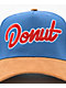 Donut Outline Blue & Brown Snapback Hat - Thumbnail image 3 of 3