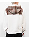 Dravus Beckler Brown Plaid Tech Fleece Quarter Zip Hoodie - Thumbnail image 2 of 4