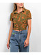 Dravus Birdie Green Crop Button Up Shirt - Thumbnail image 4 of 4
