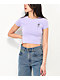 Dravus Bloom Handed Lavender Crop T-Shirt - Thumbnail image 1 of 2