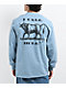 Dravus Bull Light Blue Long Sleeve T-Shirt - Thumbnail image 1 of 3