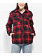 Dravus Cairn Red & Black Sherpa Flannel Shirt - Thumbnail image 3 of 5