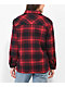 Dravus Cairn Red & Black Sherpa Flannel Shirt - Thumbnail image 2 of 5