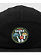 Dravus Catch Black Canvas 5 Panel Strapback Hat - Thumbnail image 3 of 3