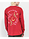 Dravus Chaos Magic Burgundy Long Sleeve T-Shirt - Thumbnail image 1 of 3