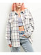 Dravus Eclipse Brown, White, & Blue Flannel Shirt - Thumbnail image 1 of 3