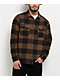 Dravus Essential Brown and Black Flannel Shirt - Thumbnail image 1 of 2