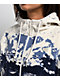Dravus Helia Landscape White & Blue Fleece Zip Hoodie - Thumbnail image 4 of 4
