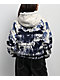 Dravus Helia Landscape White & Blue Fleece Zip Hoodie - Thumbnail image 2 of 4