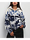 Dravus Helia Landscape White & Blue Fleece Zip Hoodie - Thumbnail image 1 of 4