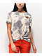 Dravus Joane Outdoorsy Grey Tie Die Knot Front T-Shirt - Thumbnail image 2 of 3