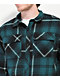Dravus Sherpa Green & Black Flannel Shirt - Thumbnail image 3 of 3