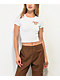 Dravus Tough Broads White Crop T-Shirt - Thumbnail image 2 of 3