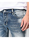 Dript Denim D.091 Racer Blue Distressed Skinny Jeans